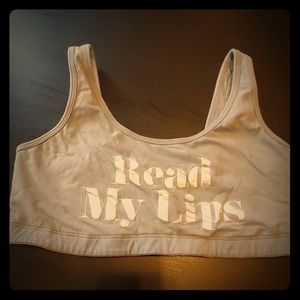 PINK Read My Lips Sports Bra